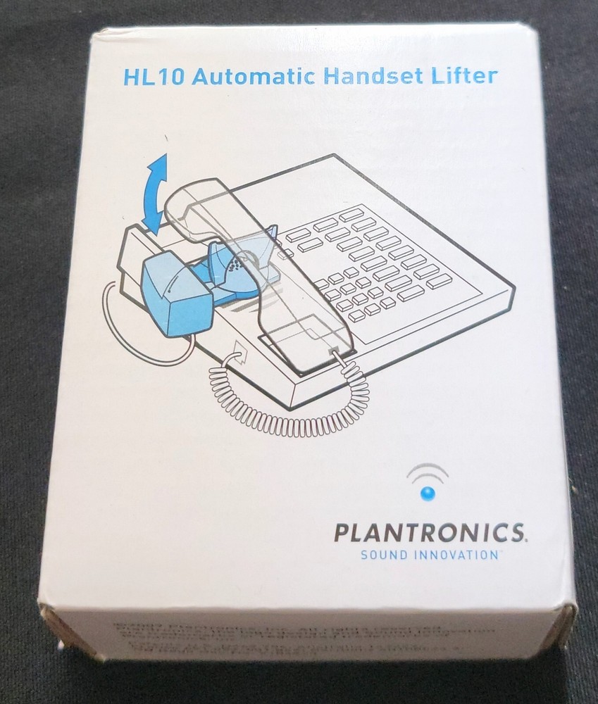 Plantronics HL10 Automatic Handset Lifter, Str. Plug, with Accessory Kit-NEW