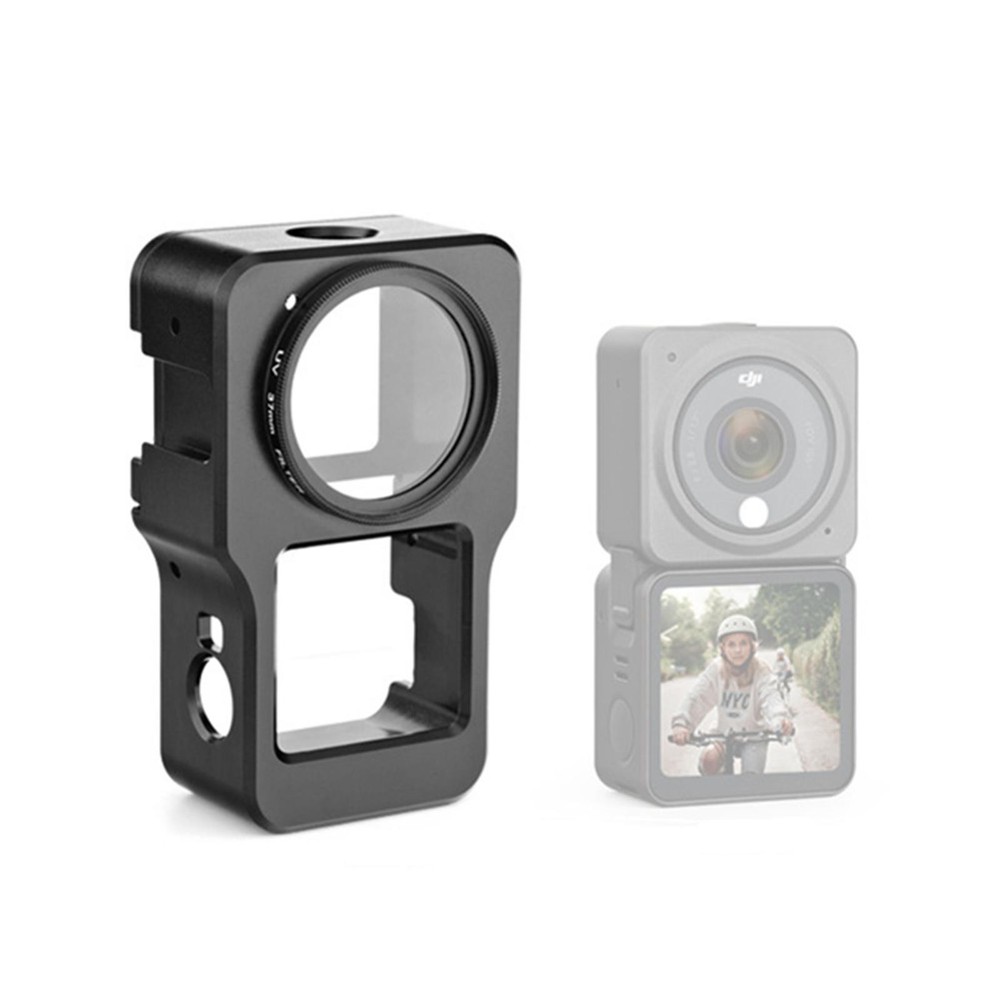Camera Protective Frame Cover+UV Filter+Lens Cover+Adapter Set For DJI Action 2,