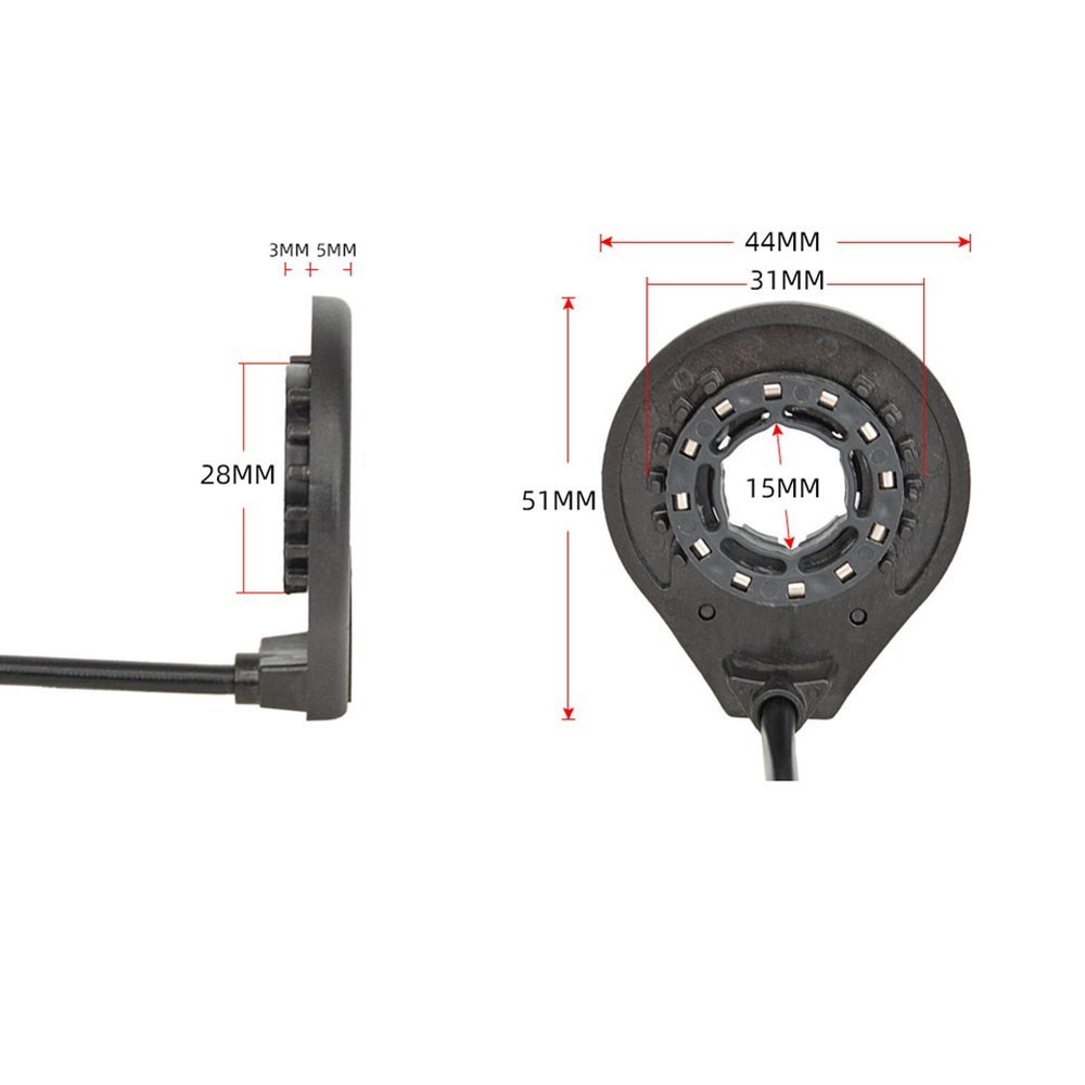 Experience Smooth Rides Adjustable Intensity with 12 Magnetic Dual Hall Sensor
