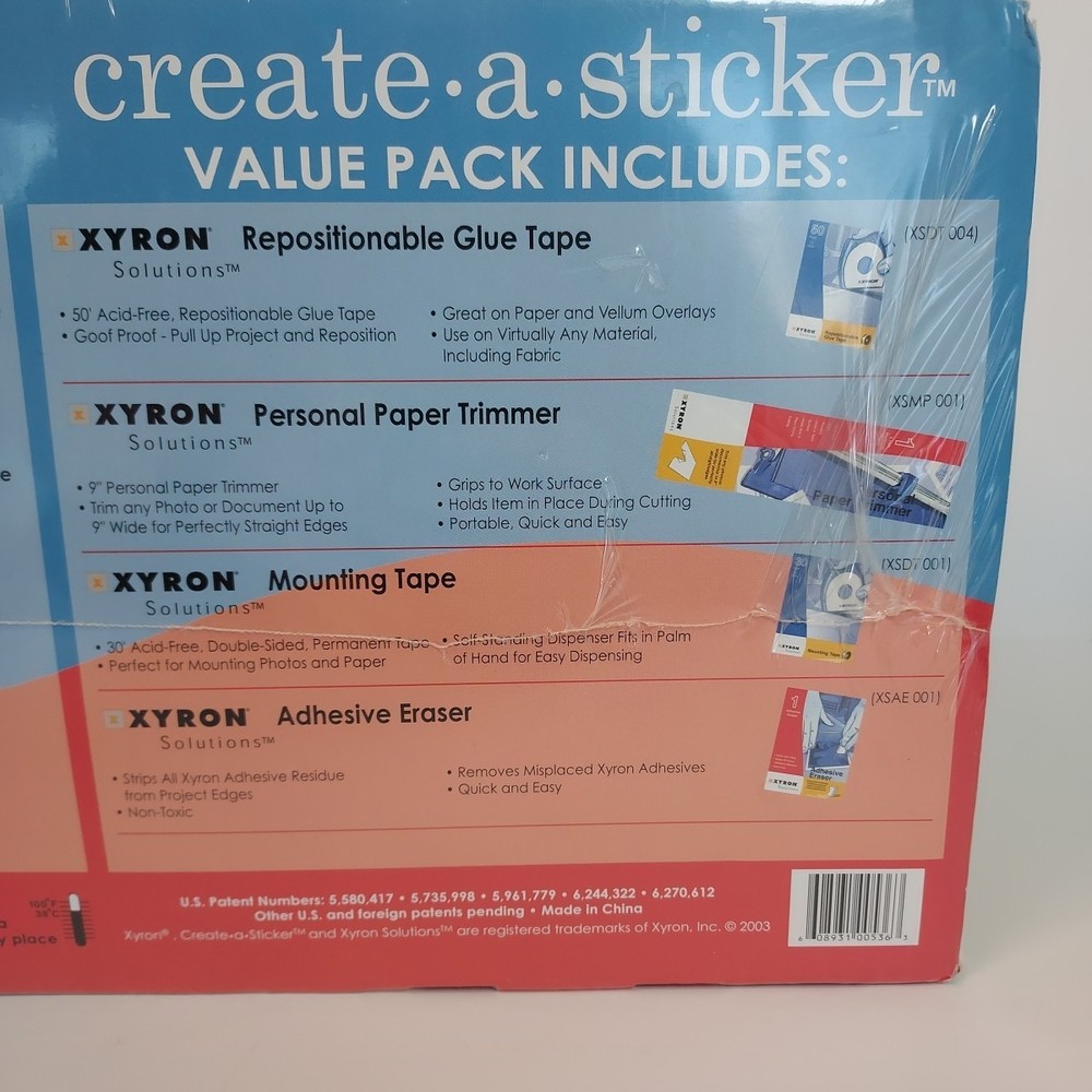 Xyron Model 500 Create a Sticker 5" Sticker Maker Machine Value Pack with Extras