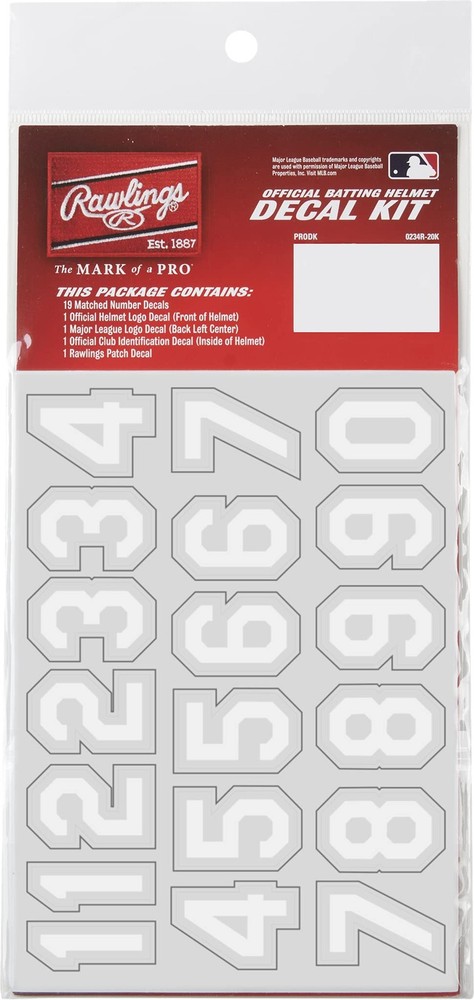 | MLB Authentic Baseball Helmet Decal Kit | Cincinatti Reds