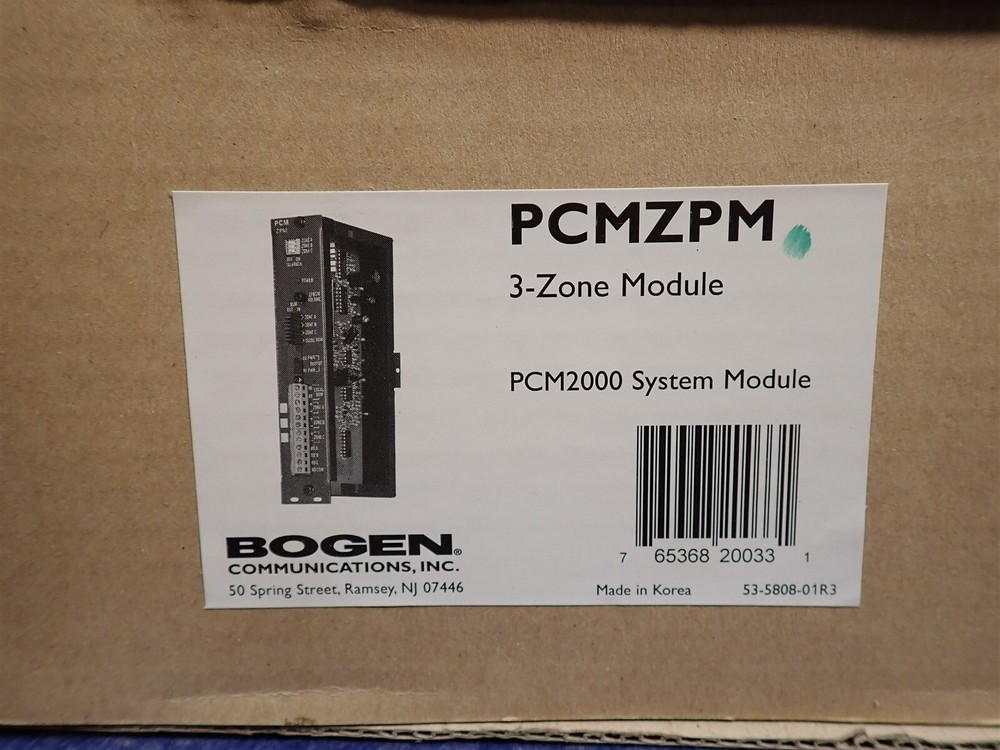 Bogen PCMZPM 3-Zone Paging Module for PCM2000 System (G173)