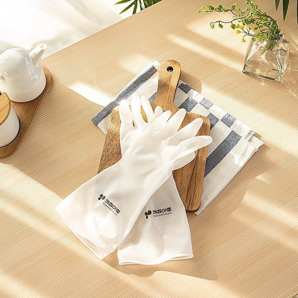 Versatile Thin & Convenient Gloves Multi-Purpose Nitrile Blend Rubber Gloves 5ea