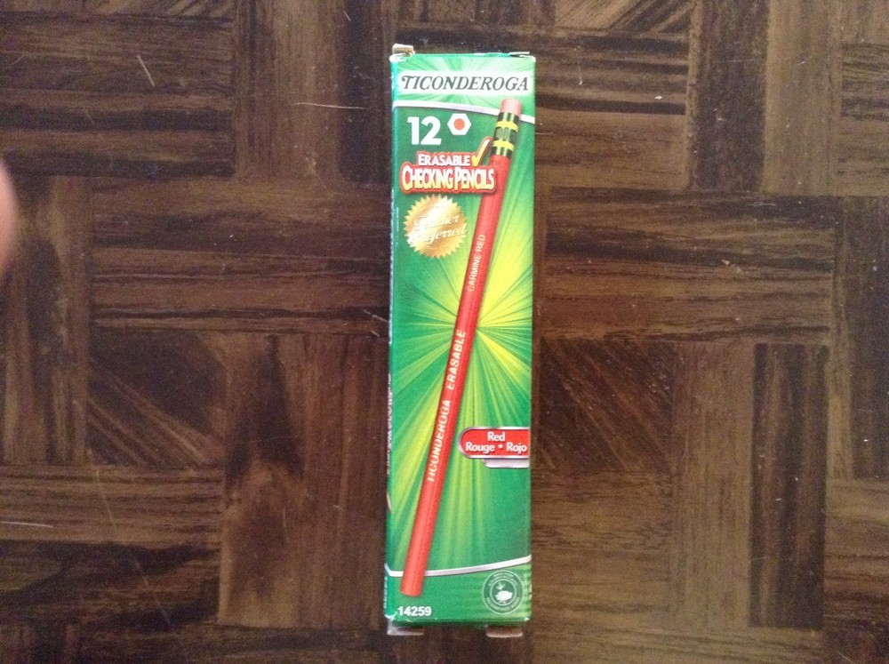 ticonderoga rec erasable checking pencils