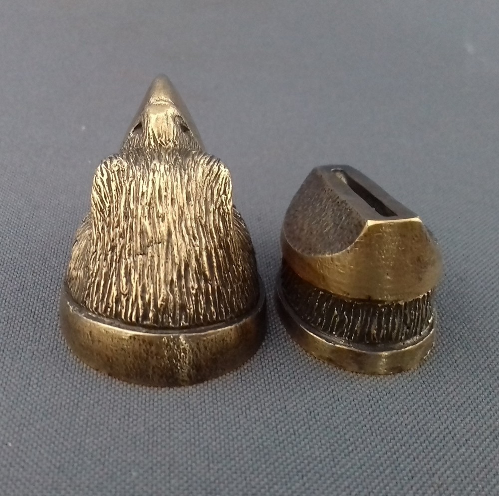 SET EAGLE SOLID BRONZE FINGER GUARD BOLSTER & POMMEL CUSTOM KNIFE MAKING