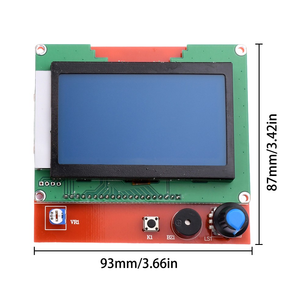 12864 LCD Display Controller Adapter SD Reader 3D Printer RAMPS1.4 RepRap Mendel