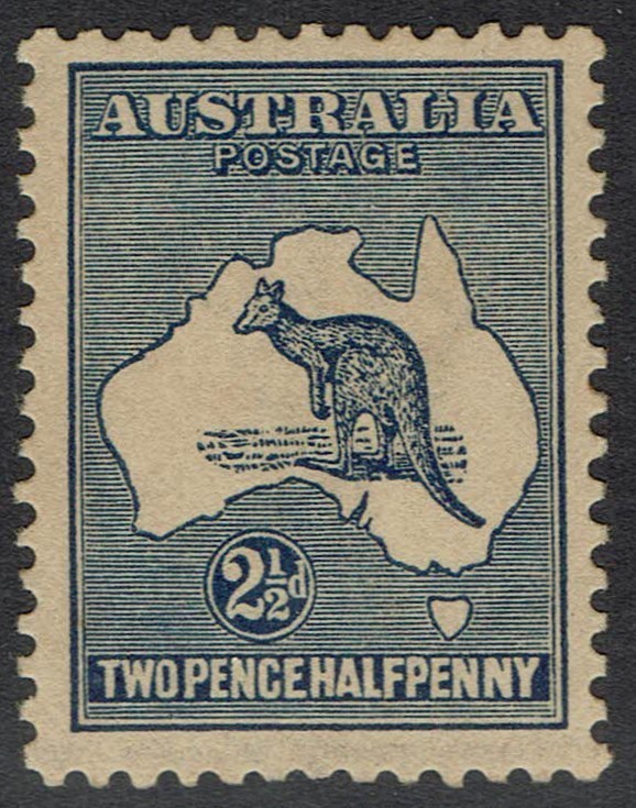 AUSTRALIA 1915 KANGAROO 2½D 2ND WMK