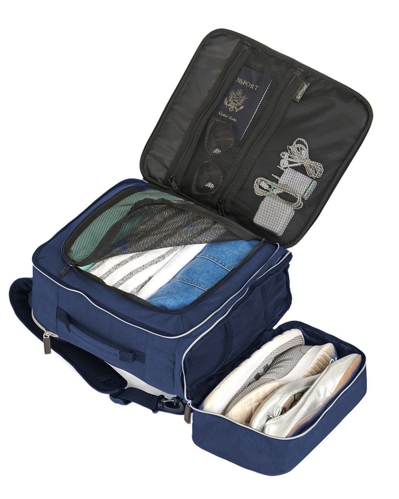 Biaggi Carry Cube Backpack Navy Blue