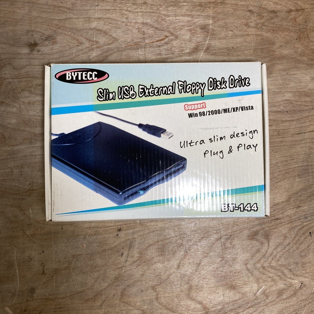 BYTECC BT-144 USB 12Mbps wired Portable External Floppy Diskette Drive Module