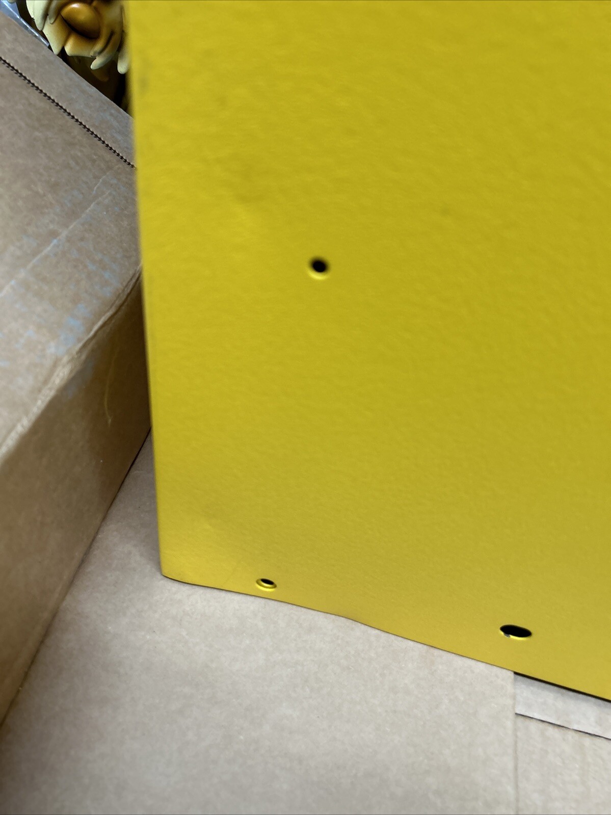 WALLWRITE WW-100SC-T93 Wall Mounted Desk, 20x13-1/2x3-3/8 In, Yellow with key