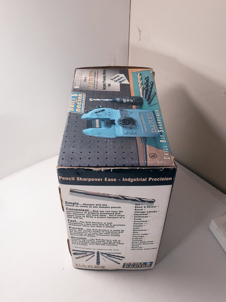 Drill Doctor DAREx Model DD500SP Shop Model Drill Bit Sharpening Machine TESTED