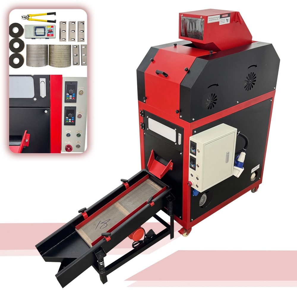 220V 1PH Fully Automatic Dry Cable Recycling Machine Copper Wire Granulator