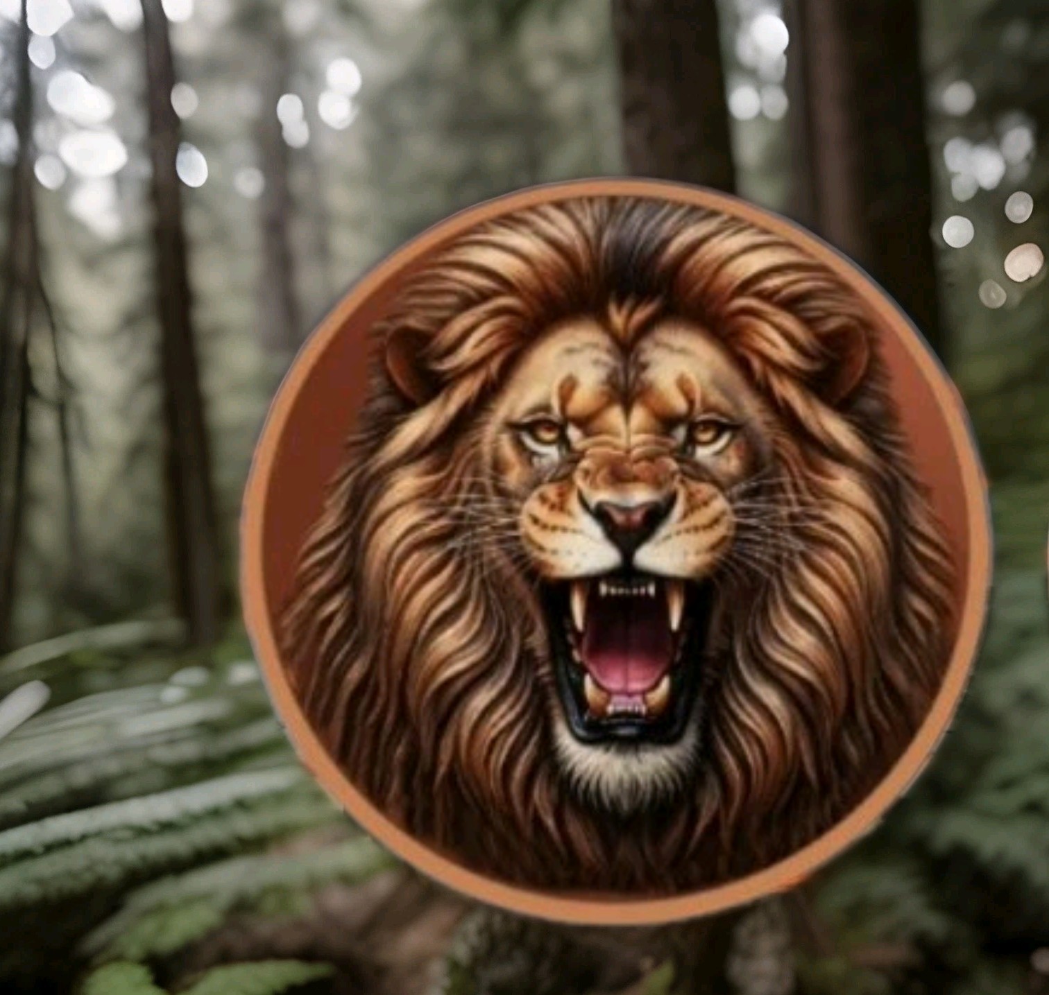 5oz UHR Roar of the King Colorized Copper .999  in Capsule Limited 5,000 PRESALE