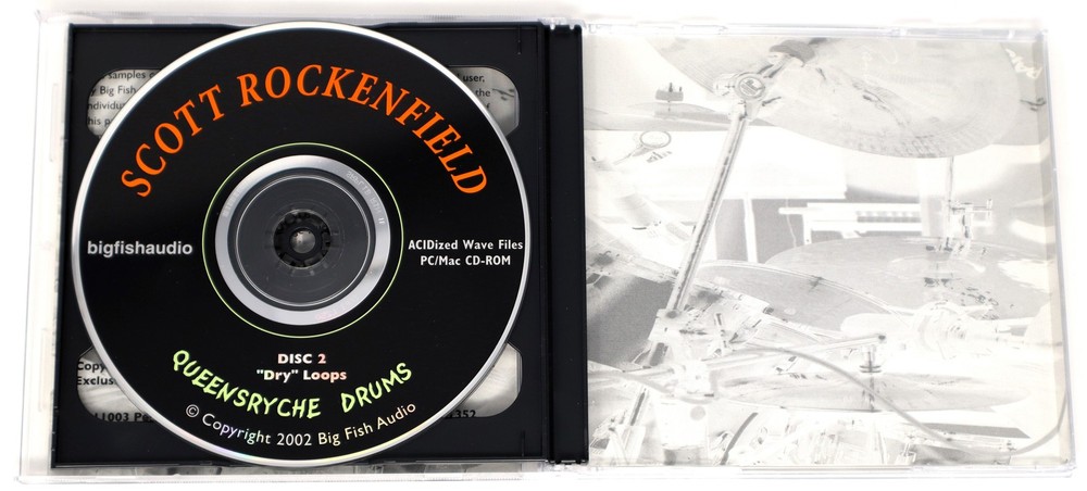 Big Fish Audio Queensryche Drums Sample Library/Sound Library/Sampling Double CD