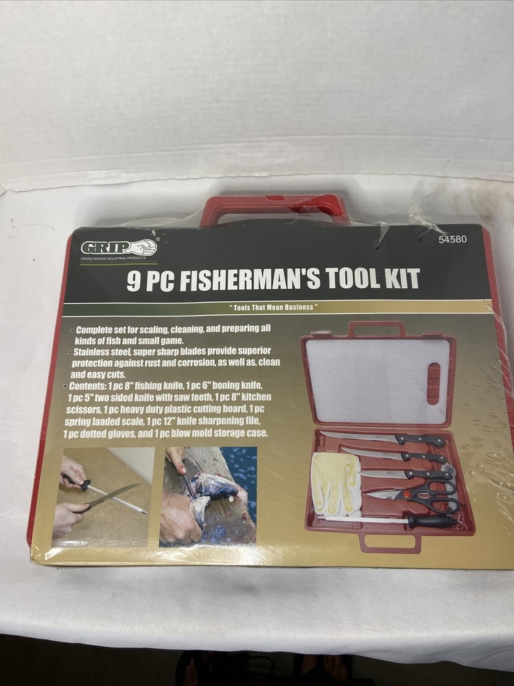 54580 GRIP 9 PC Fisherman’s Tool Kit