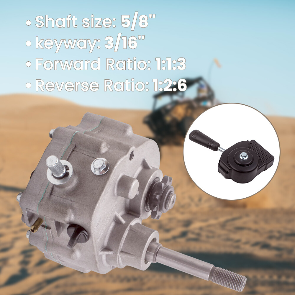 Go Kart Forward Reverse Gear box Set For 2HP-14HP Engine Transmission 5/8 inch