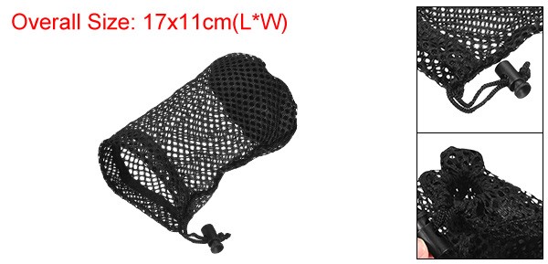 1Pcs 6.7"x 4.3" Nylon Mesh Net Bag Drawstring Pouch