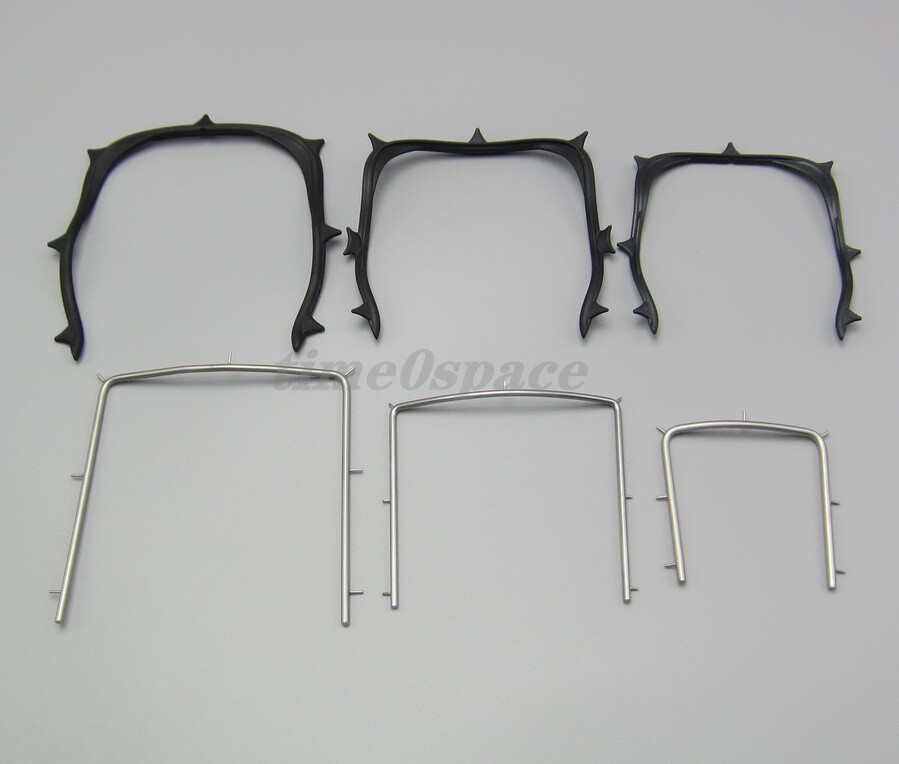 Dental Rubber Dam Sheet Frame Brackets Foldable/Plastic Black/Steel Frames Tools
