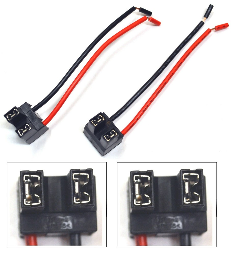 Wire Pigtail Female P A H7 Two Harness Head Light High Beam Bulb Socket Replace