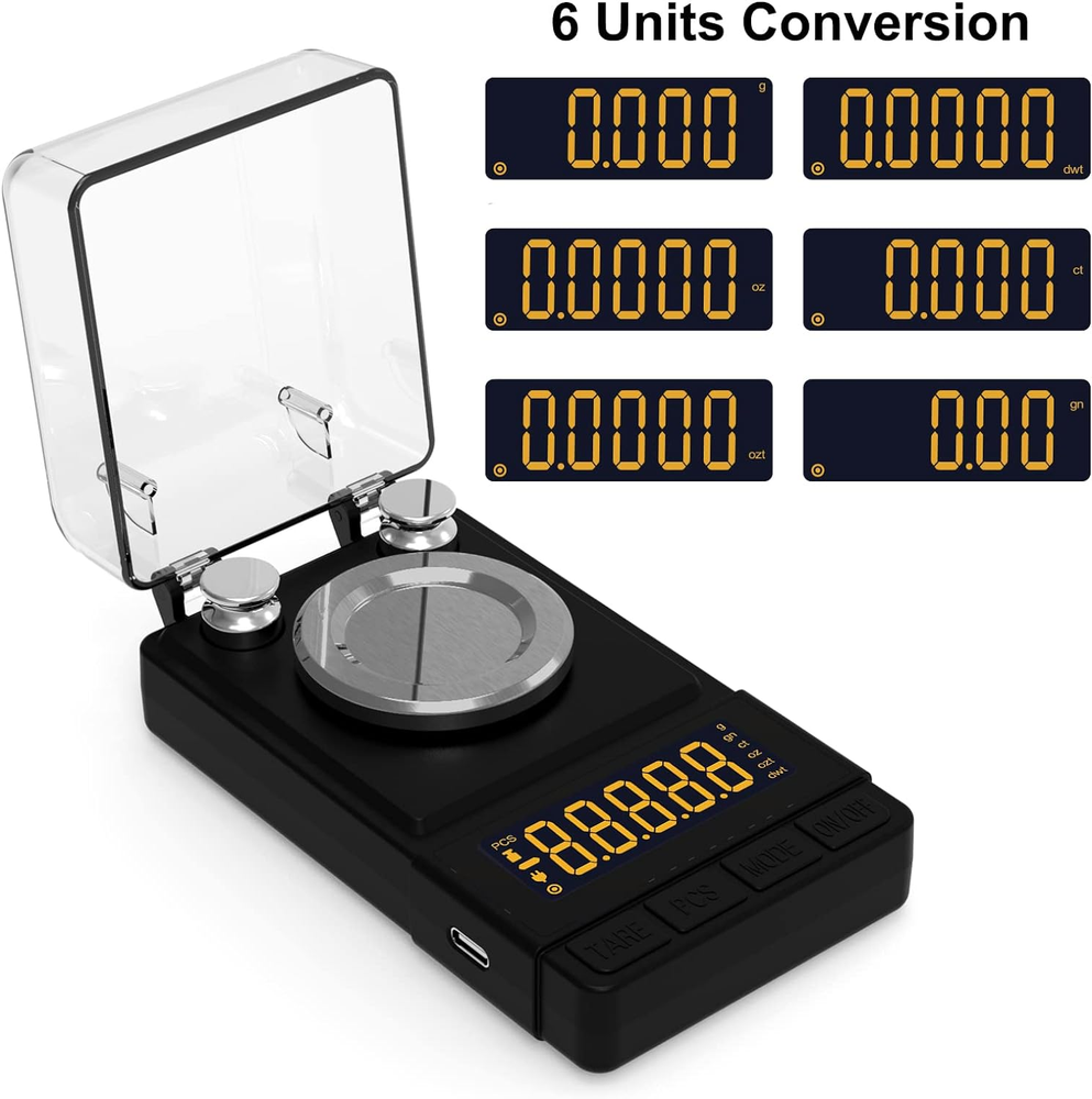 Reloading Scale 50 X 0.001G High Precision Gem Scale Supplement Powder Scale