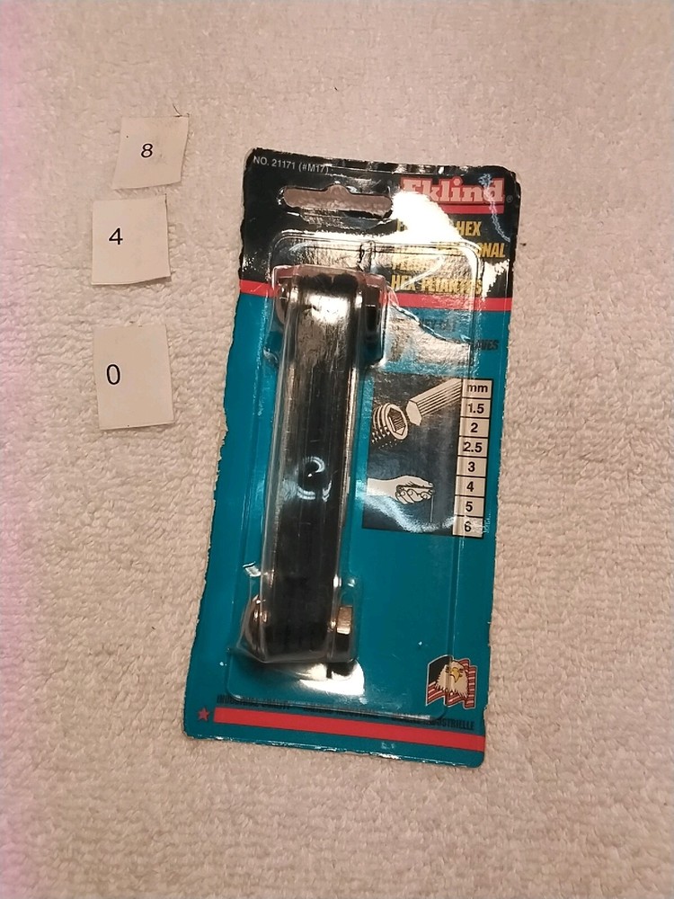 2pc EKLIND 20912- 21171 FOLDING HEX KEY SET SAE/MM USA 🇺🇸