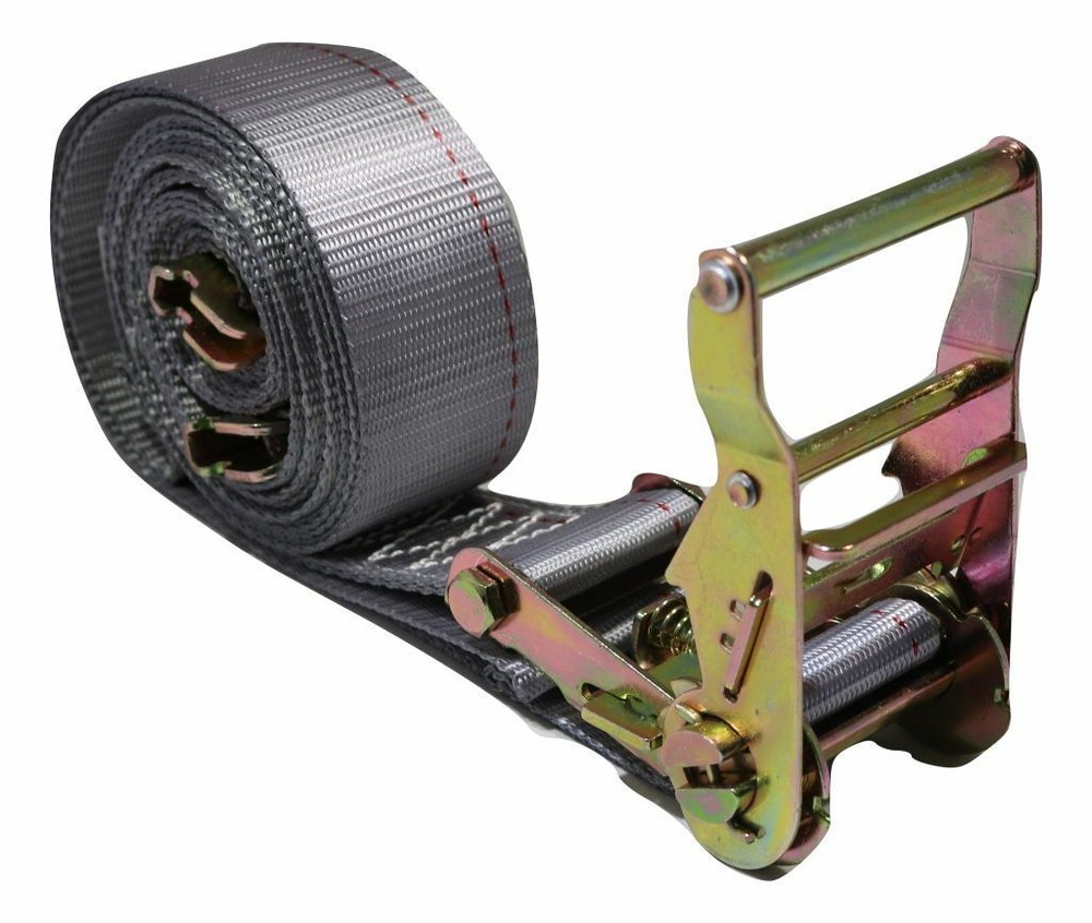 6pk 2in x 16ft E-Fitting Tie Down Straps w/Spring 3000lbs Break Strength Trailer
