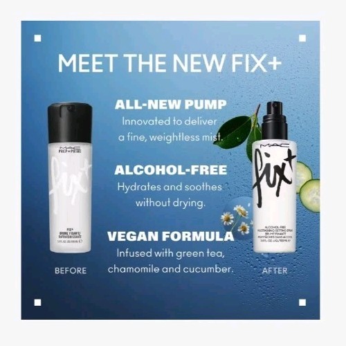 MAC M·A·C FIX+ Alcohol-Free Multitasking Setting Spray MINI 30ML / 1 Fl Oz BOXED