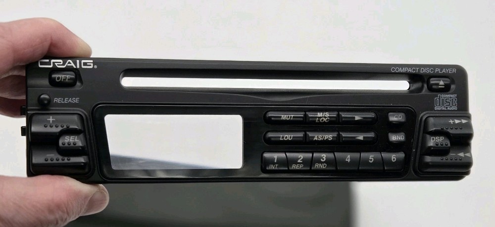 CRAIG Replacement Faceplate & Case For Car Stereo Compact Disc Player Untested