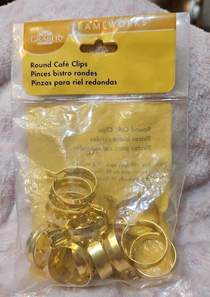 Graber Frameworks Round Café Clips 14 Pk
