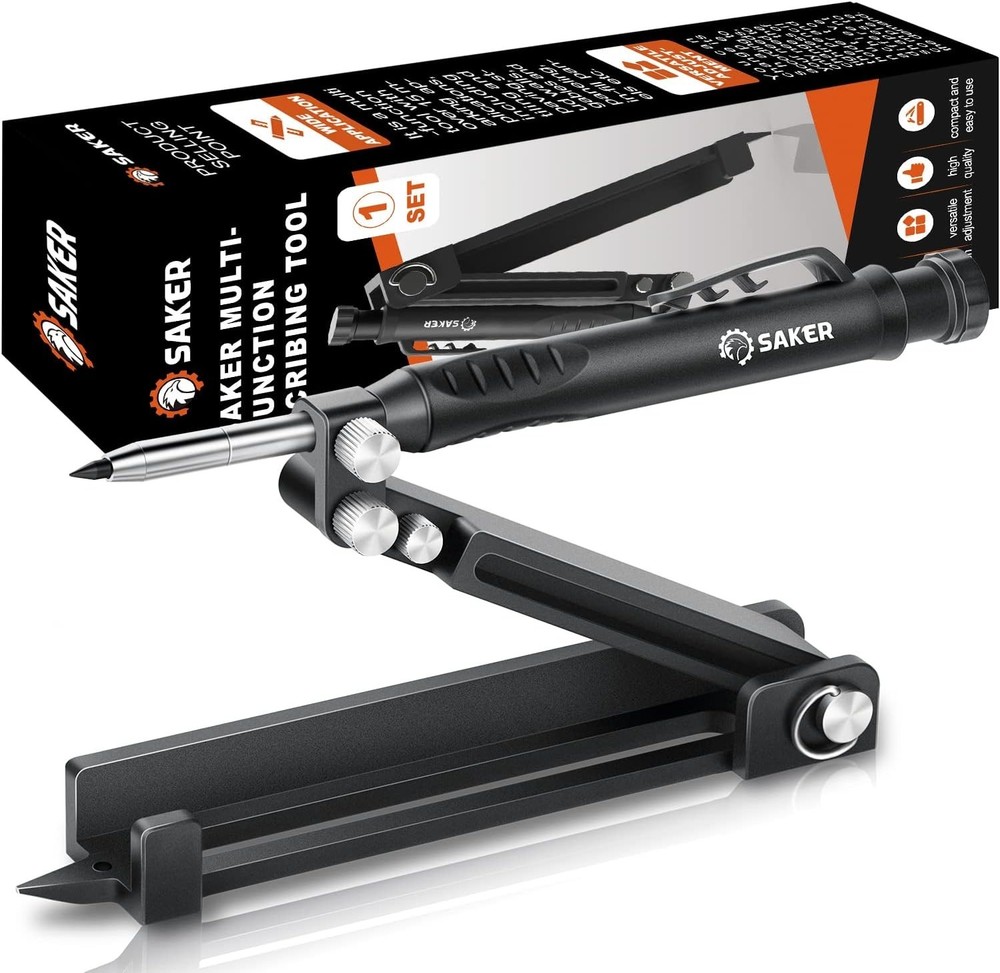 Multi-function Scribing Tool- Construction Pencil- Aluminum Alloy Scribe Tool...