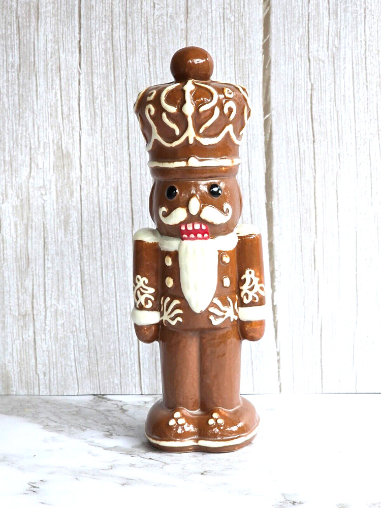 Pottery Barn Handcrafted Gingerbread Nutcracker ~ BRAND NEW Original Packaging