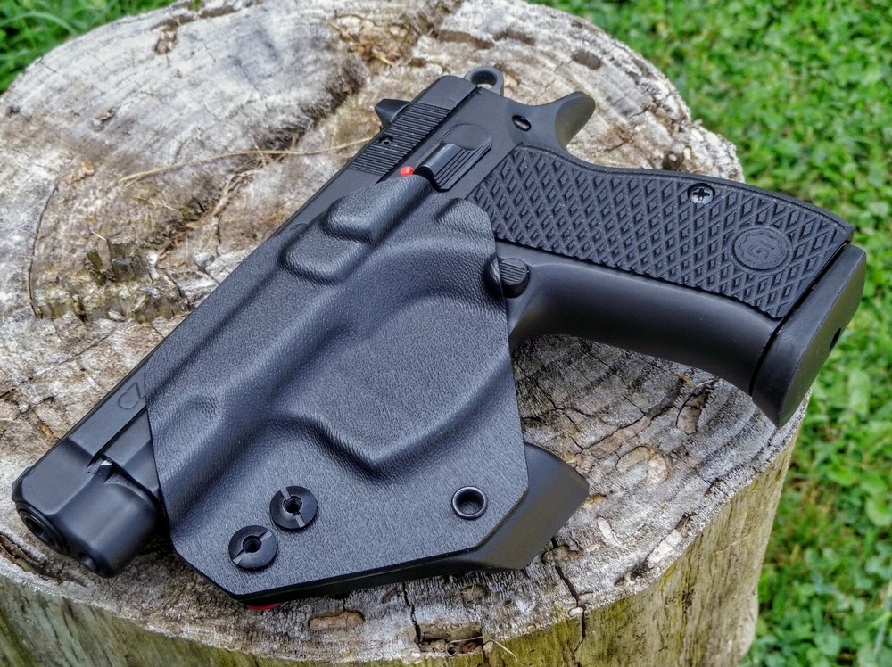 CZ 75 / 75 Compact Minimalist Appendix Carry Holster from LegacyFirearmsCo.com