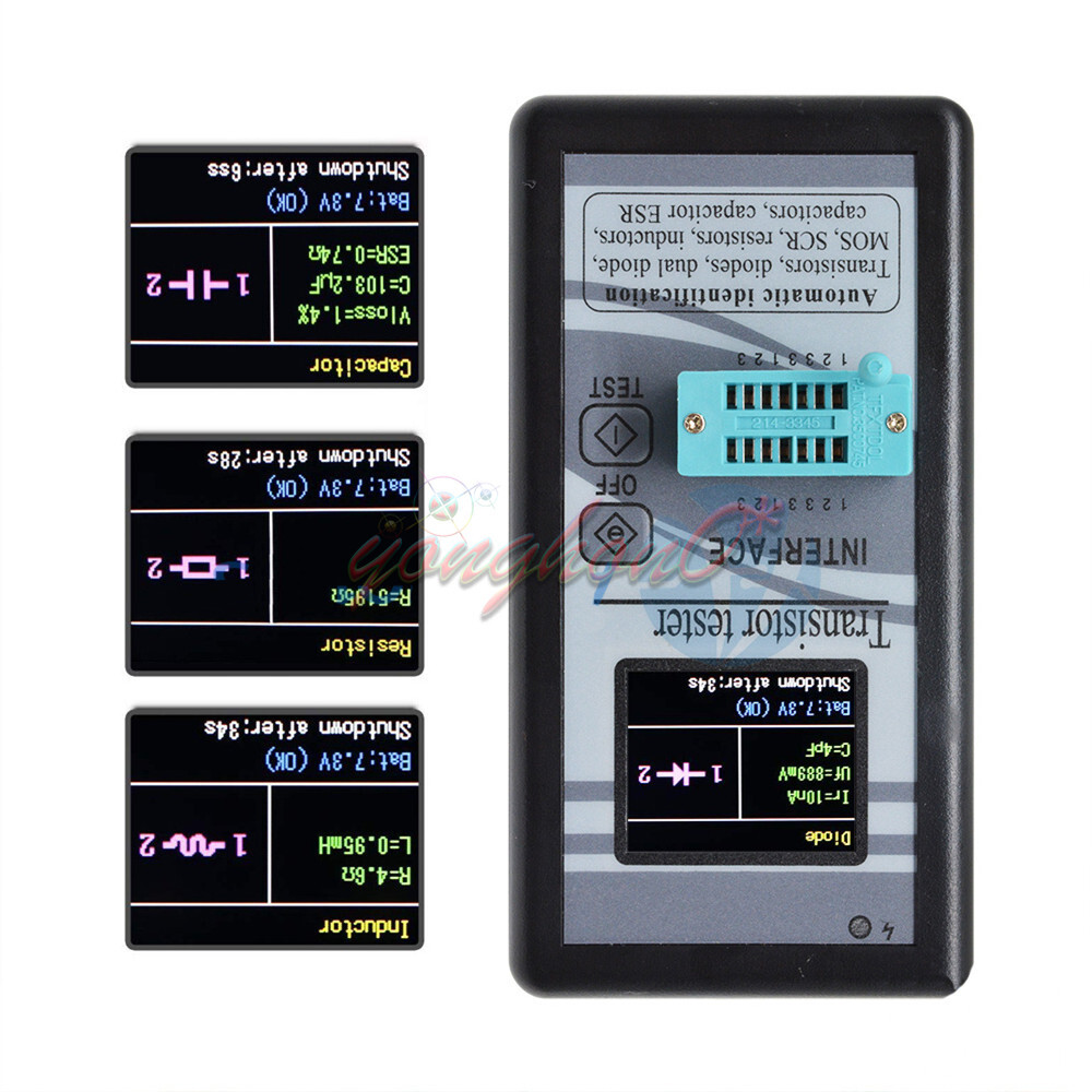 M328 1.8" TFT LCD Display Transistor Tester Diode Checker Capacitance Meter
