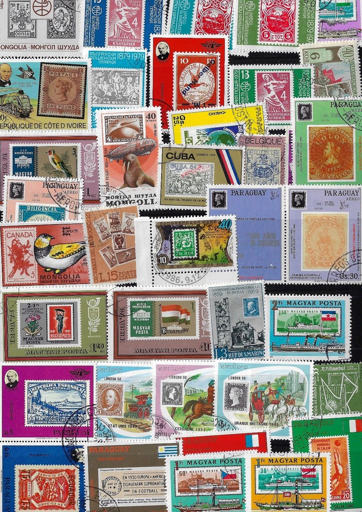 200  All Different STAMPS on Stamps