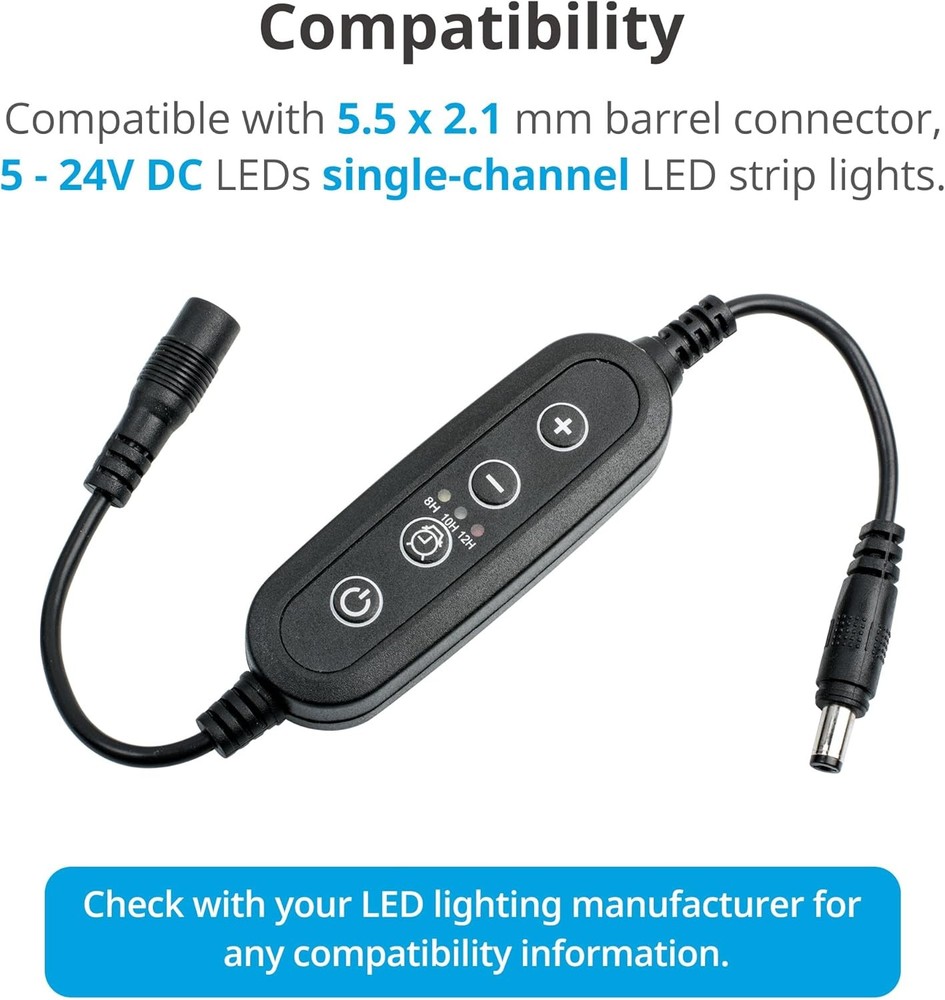 NICREW Aquarium Light Timer&Dimmer, Easy to Program Fish Tank Light...