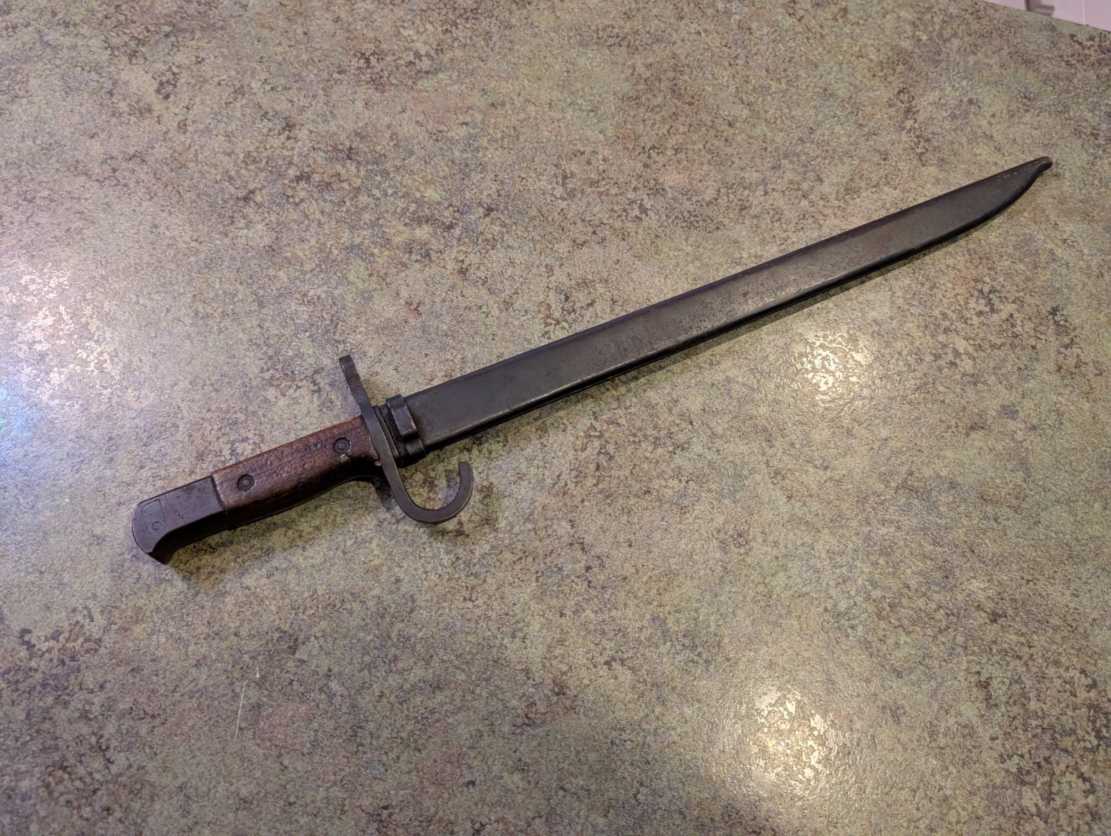 Vintage Japanese WWII Arisaka Model 30 Bayonet with Original Scabbard