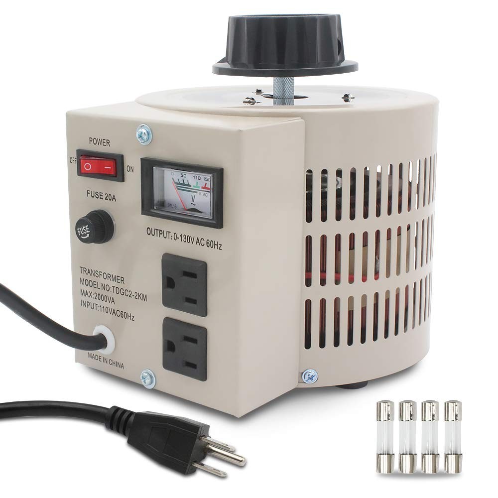 Variable Transformer Variable Voltage Regulator, 0-130V Output, 110V-120V Input,