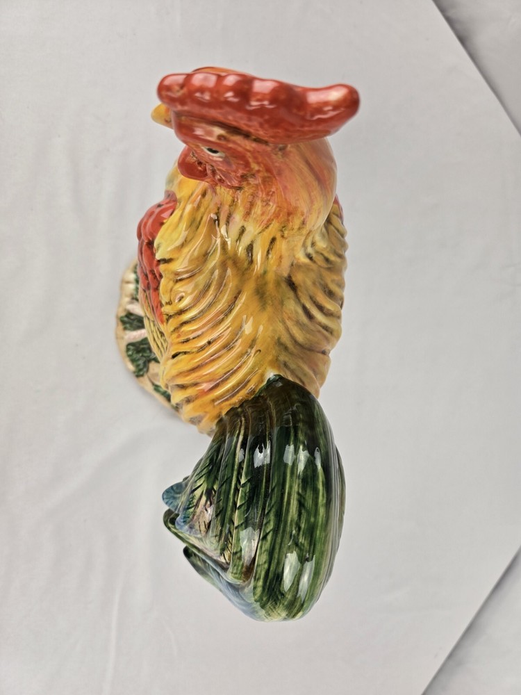 12" Rooster Ceramic Figurine Statue Chicken