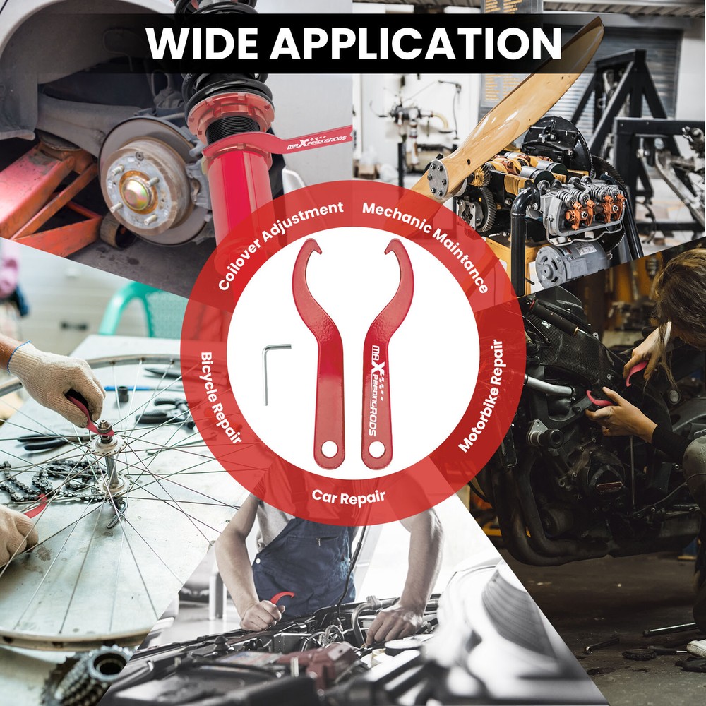 2x COILOVER ADJUSTMENT WRENCH SUSPENSION SPANNER TOOL BLUE