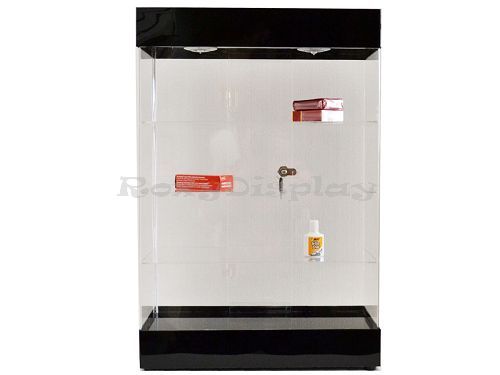 Acrylic Display Tower Case Small Items Display Show Case #JW-AD-F6804BK