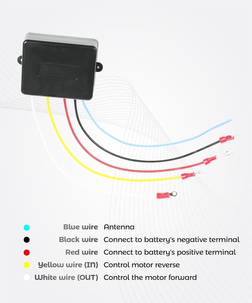 Winch Accessories,Car Accessories 5 Wire Winchs Controller,Towing Winch Remote C