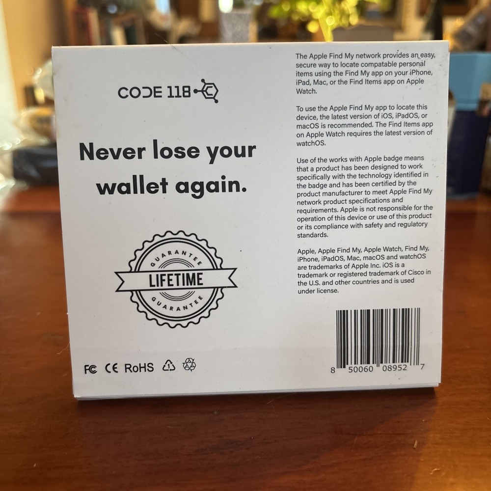 Code 118 Tracker Card