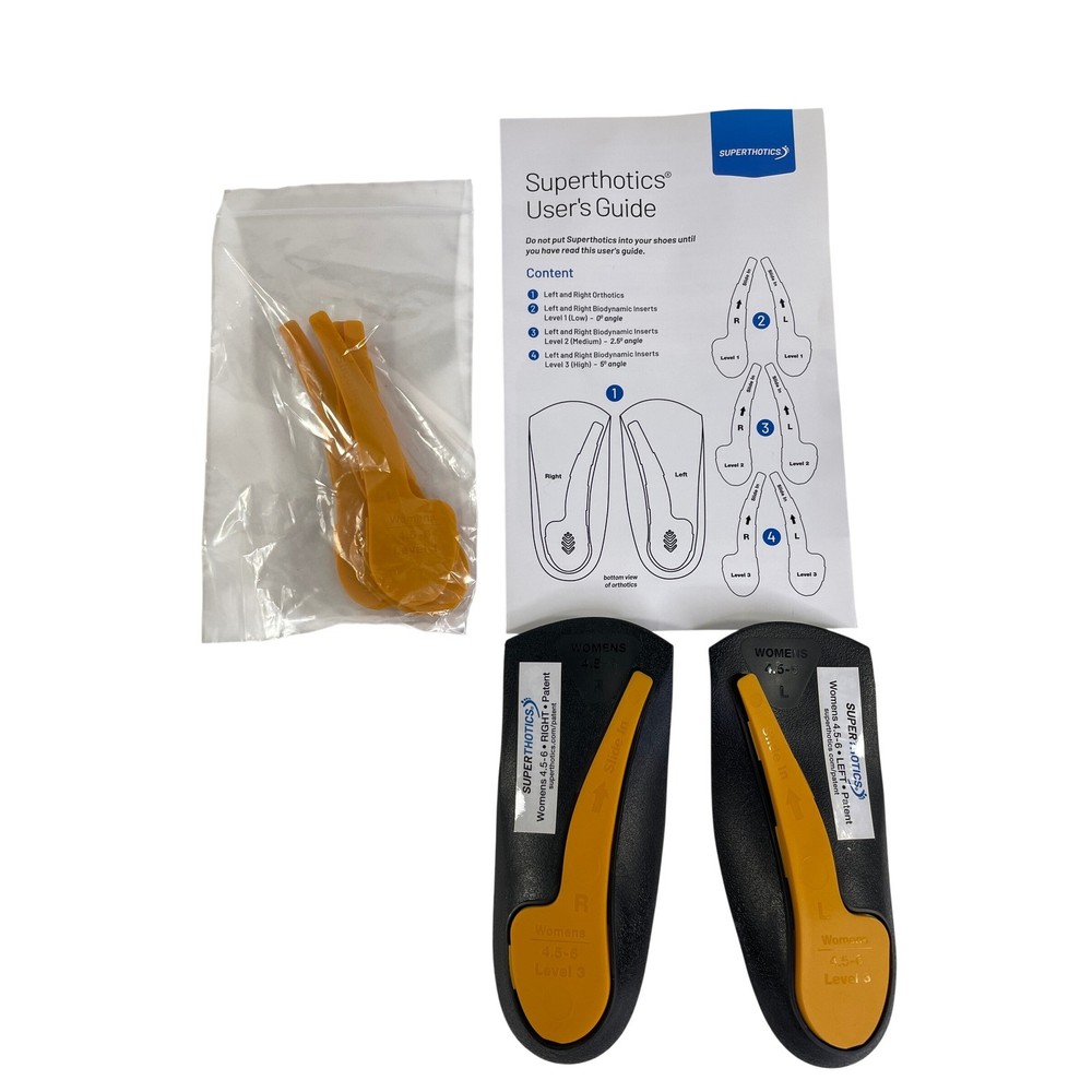 Superthotics Womens Orthotic Shoe Inserts Size 4.5-6 Arch Support Customizable