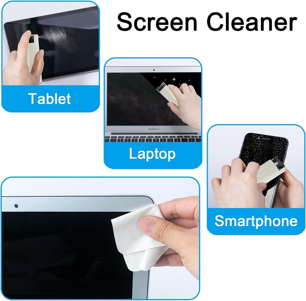 Walrfid Touchscreen Mist Cleaner Spray Kit for Electronics & Eyeglasses