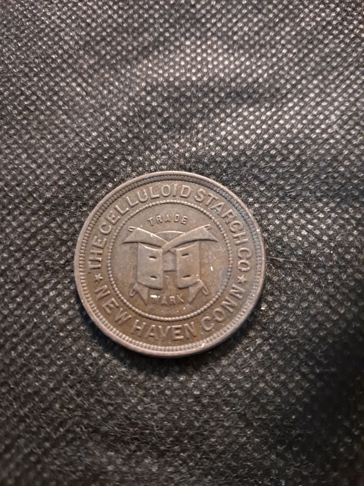 The Celloloid Starch Co New Haven Ct Token- e8465ncx