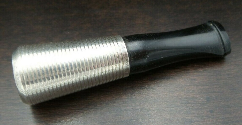 Antique German Sterling Silver & Black Bakelite Cigarette Tip