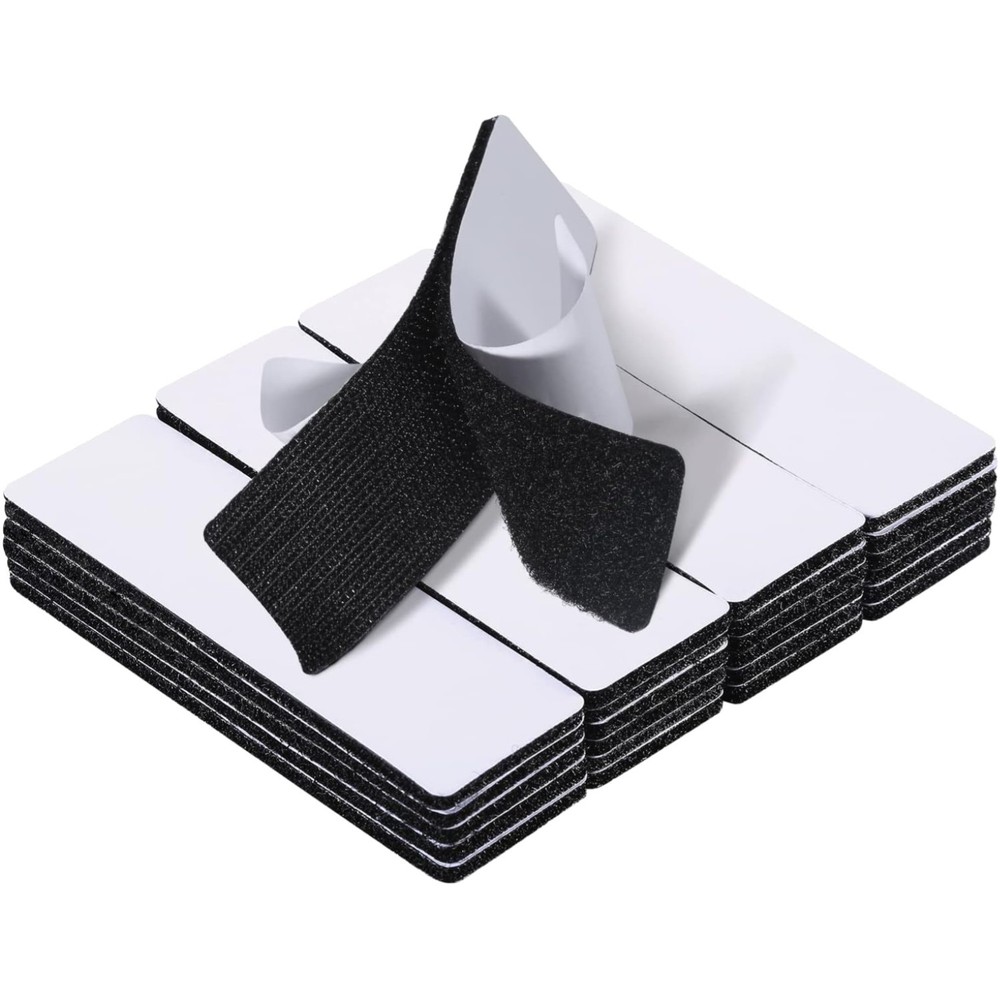20 Sets Heavy-Duty Hook and Loop Fastener Strips 1x4 Inch - Secure & Versatile
