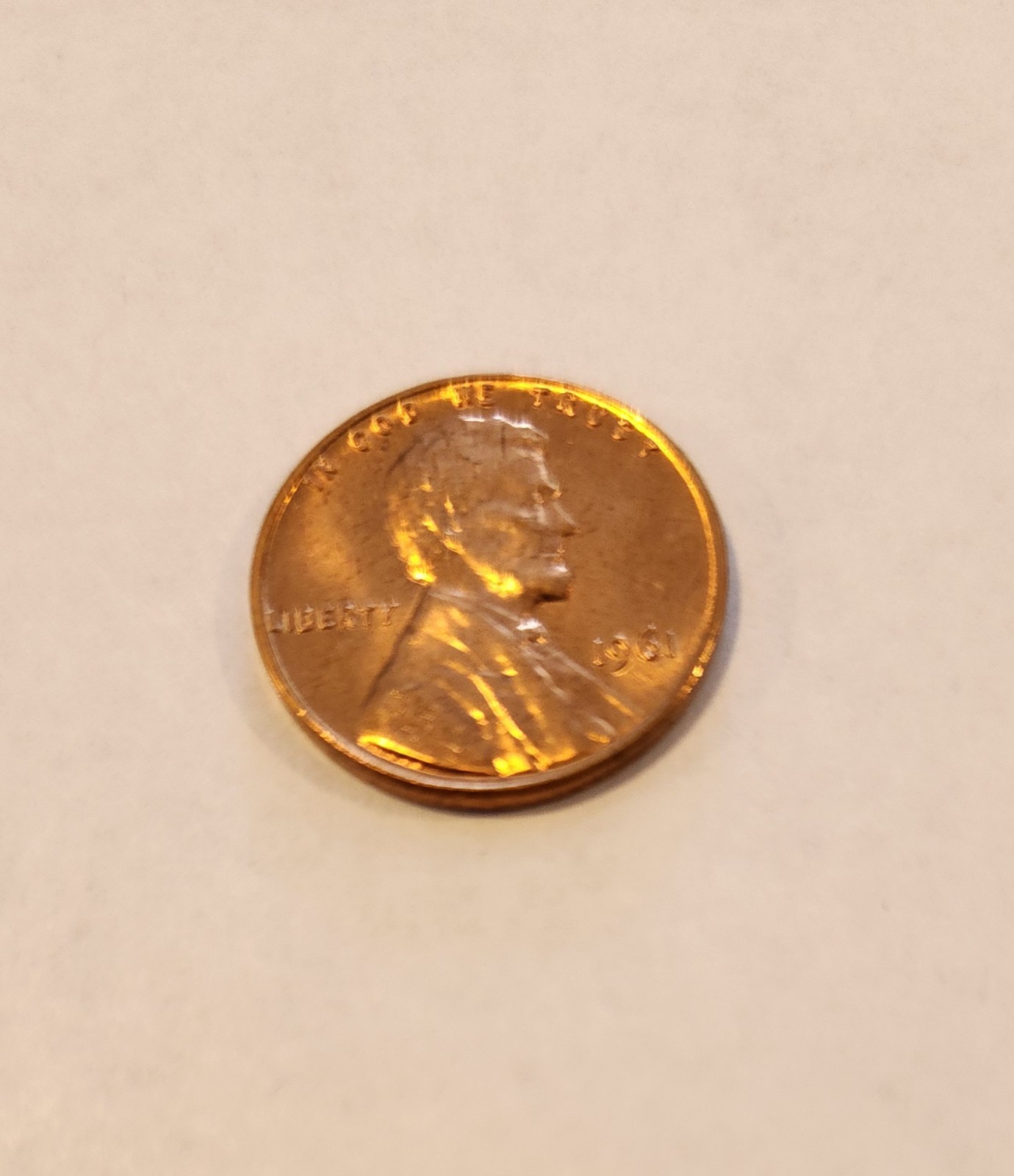 1961 P BU Lincoln Memorial Cent Unc Nice Coin FREE SHIPPING