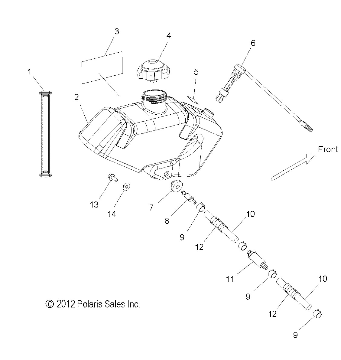 Polaris Oil Level Switch, for Snowmobile Models, Genuine OEM - 4012624