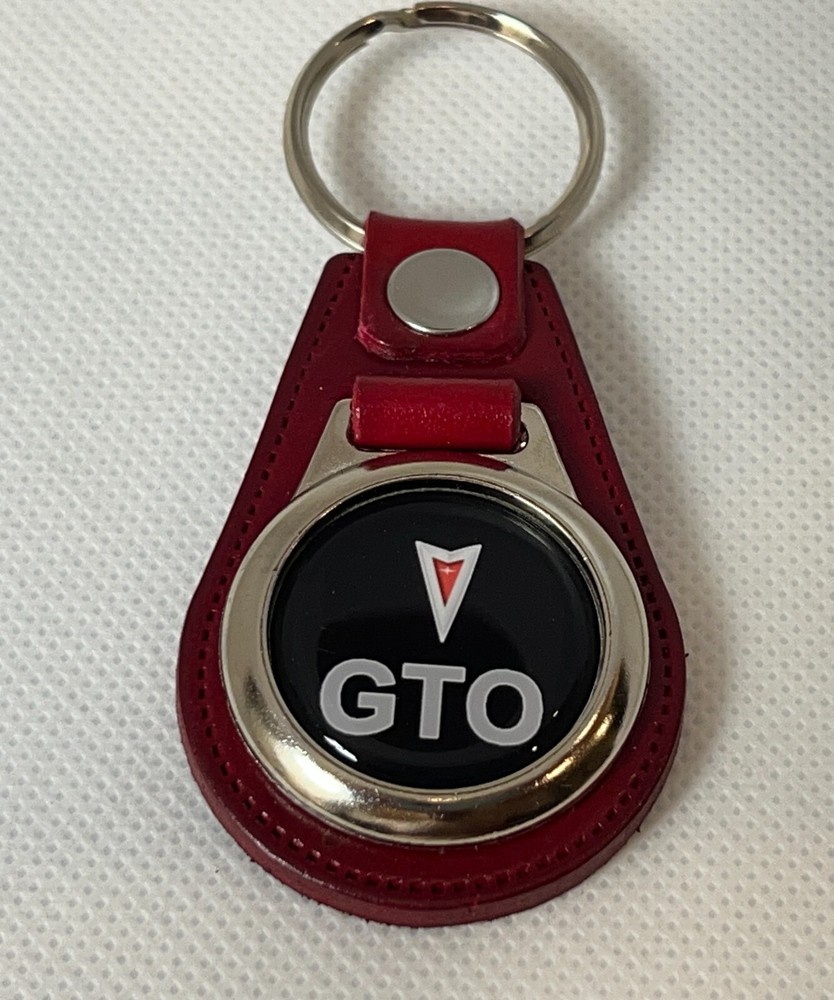 RED GTO PREMIUM LEATHER KEYCHAIN